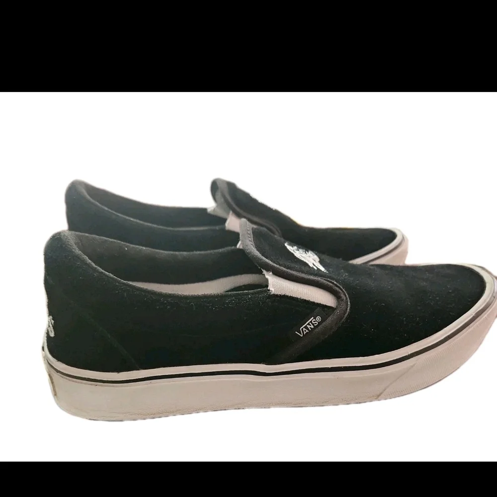 Vans Sixty-Sixers Comfycush Black Slip-On Shoes with White Logo - Picture 5 of 5
